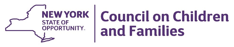 NYS Council on Children and Families Logo NYS Council on Children and Families Logo
