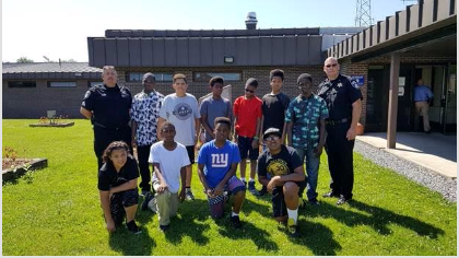 Students in the Hudson Mentoring Program touring the Columbia County Jail as part of the program Hudson Community