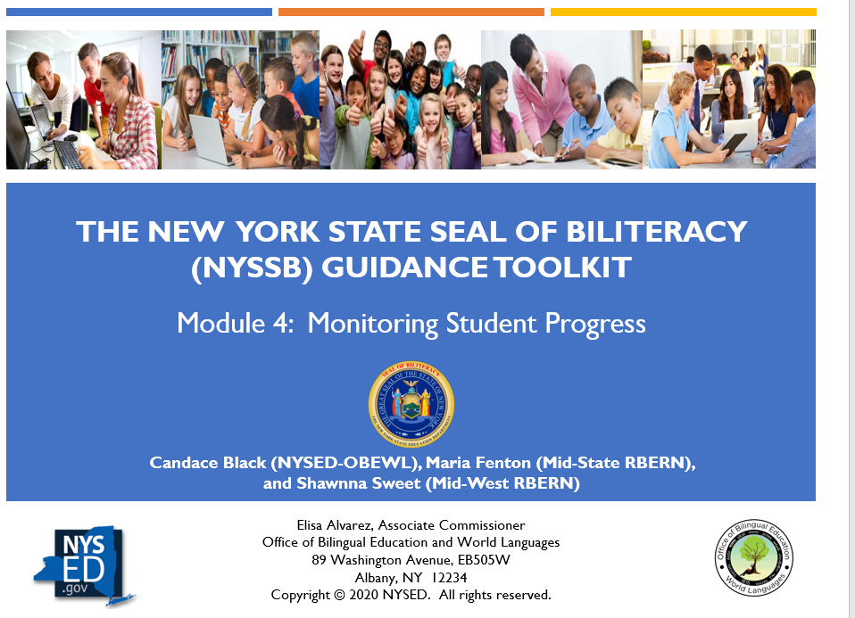 NYSSB Module 4 - Monitoring Student Progress NYSSB Module 4 - Monitoring Student Progress