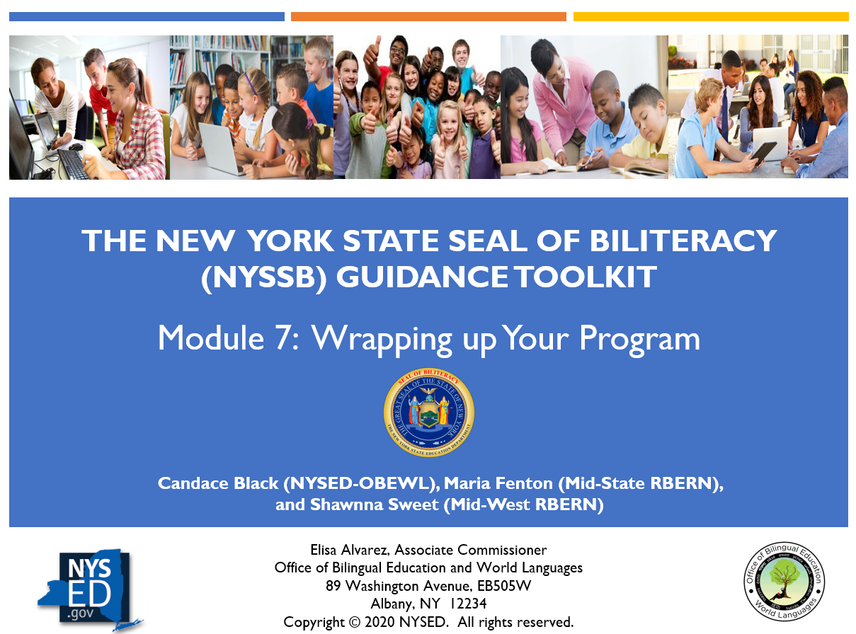 NYSSB Module 7 - Wrapping Up Your Program NYSSB Module 7 - Wrapping Up Your Program