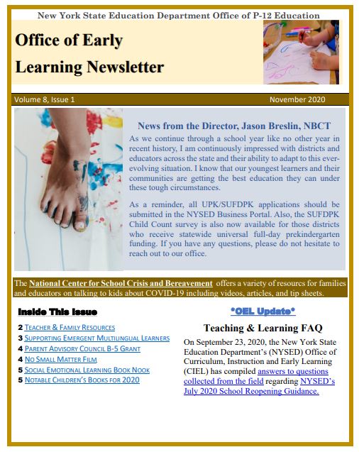 OEL November Newsletter Page Image OEL November Newsletter Page Image