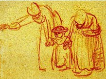 Rembrandt sketch Rembrandt sketch to illustrate scaffolding
