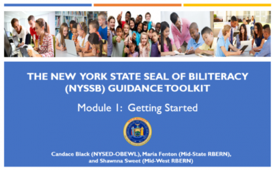 New York State Seal of Biliteracy Guidance Toolkit