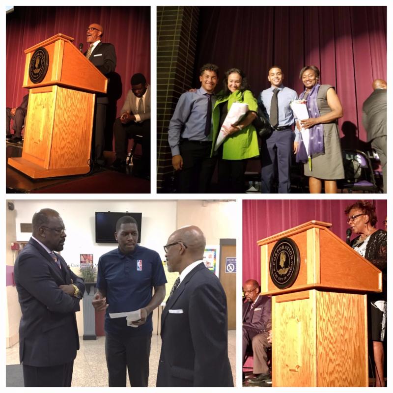 Chancellor Rosa, Regent Young, Regent Johnson, & Felipe Lopez at Yonkers MBK event yonkers mbk event