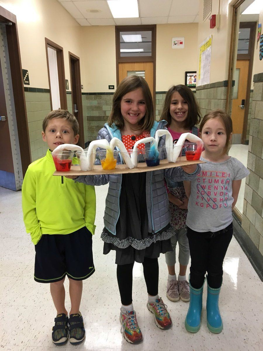 Kids using Solids & Liquids. 