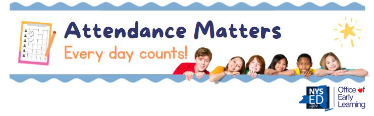 Prekindergarten Attendance Matters Banner