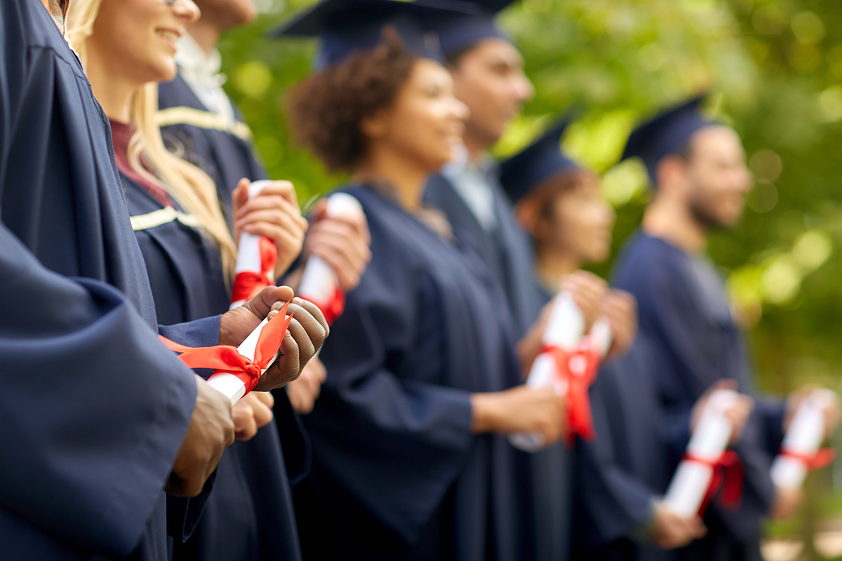 Students graduating