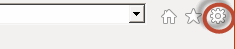 This is the Internet Explorer toolbar. The Tools icon is highlighted.
