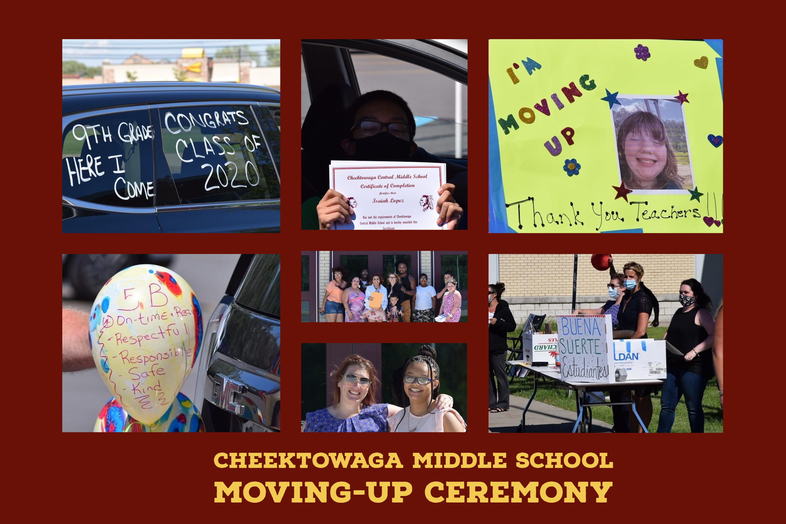 Cheektowaga Middle School moving-up ceremony picture montage