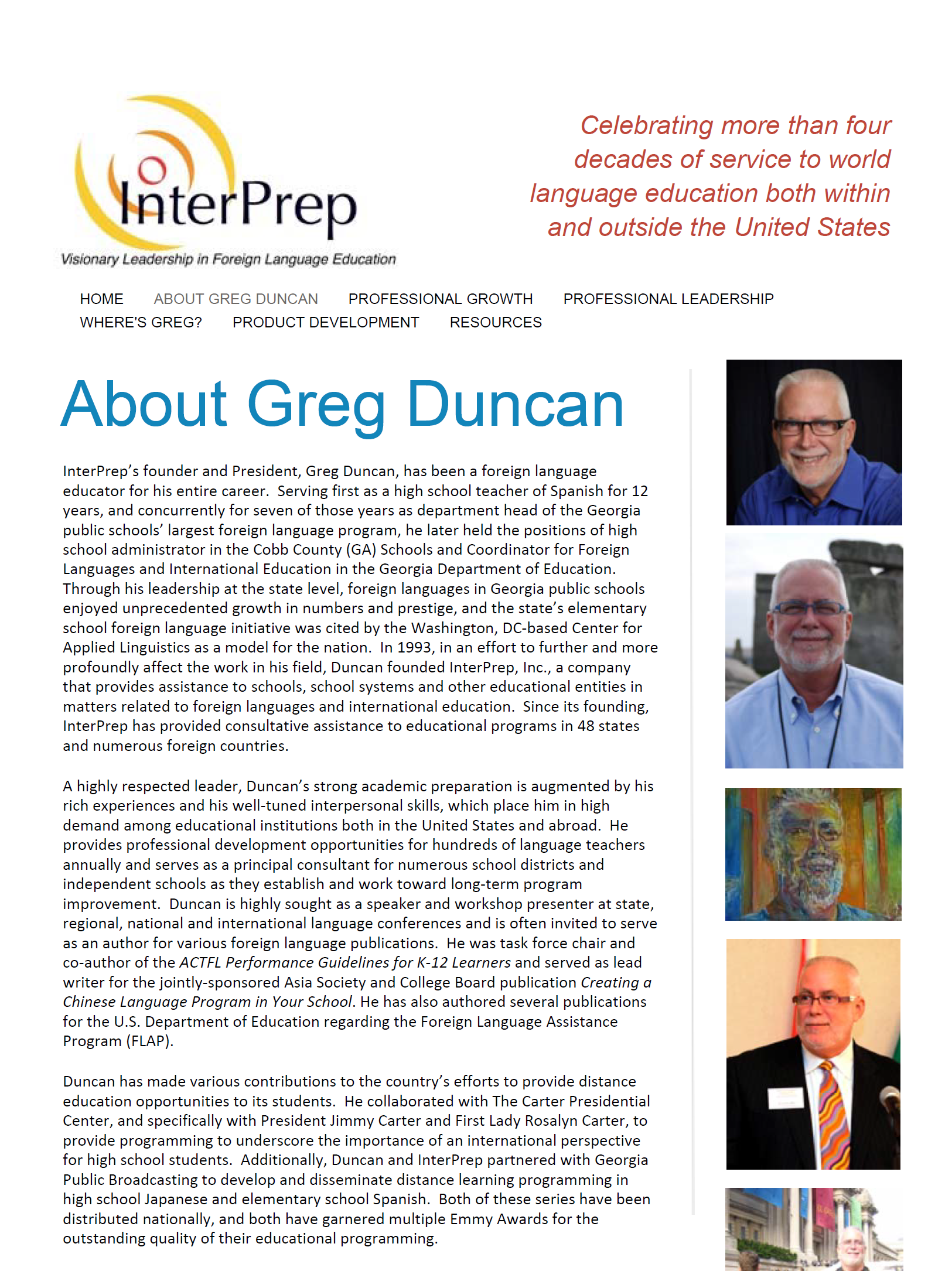 Biography of Greg Duncan Biography of Greg Duncan