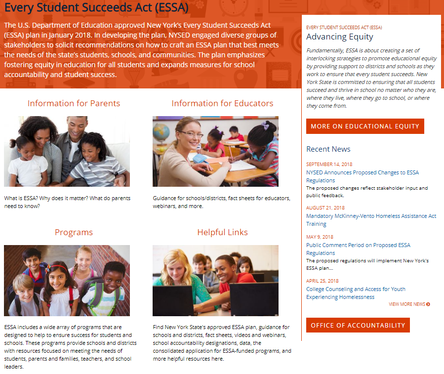 ESSA home page