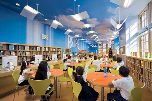 Library at P.S. 189 in Manhattan’s Washington Height