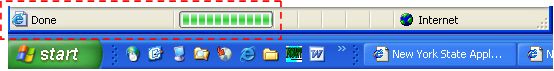 Browser download progress bar