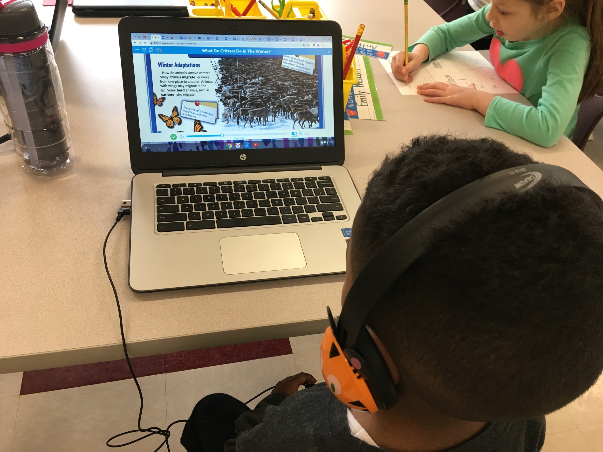 Kindergarten Students Using Epic! Books for Kids