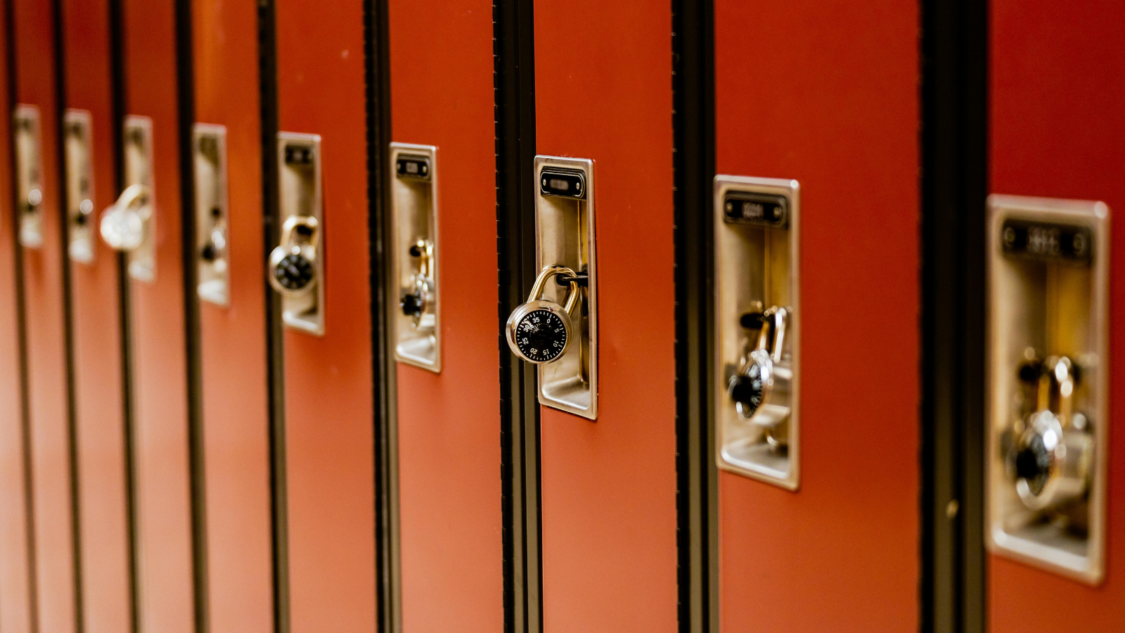 Row of lockers