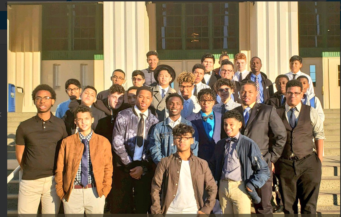 Students from Saunders High School in Yonkers Students from Saunders High School in Yonkers