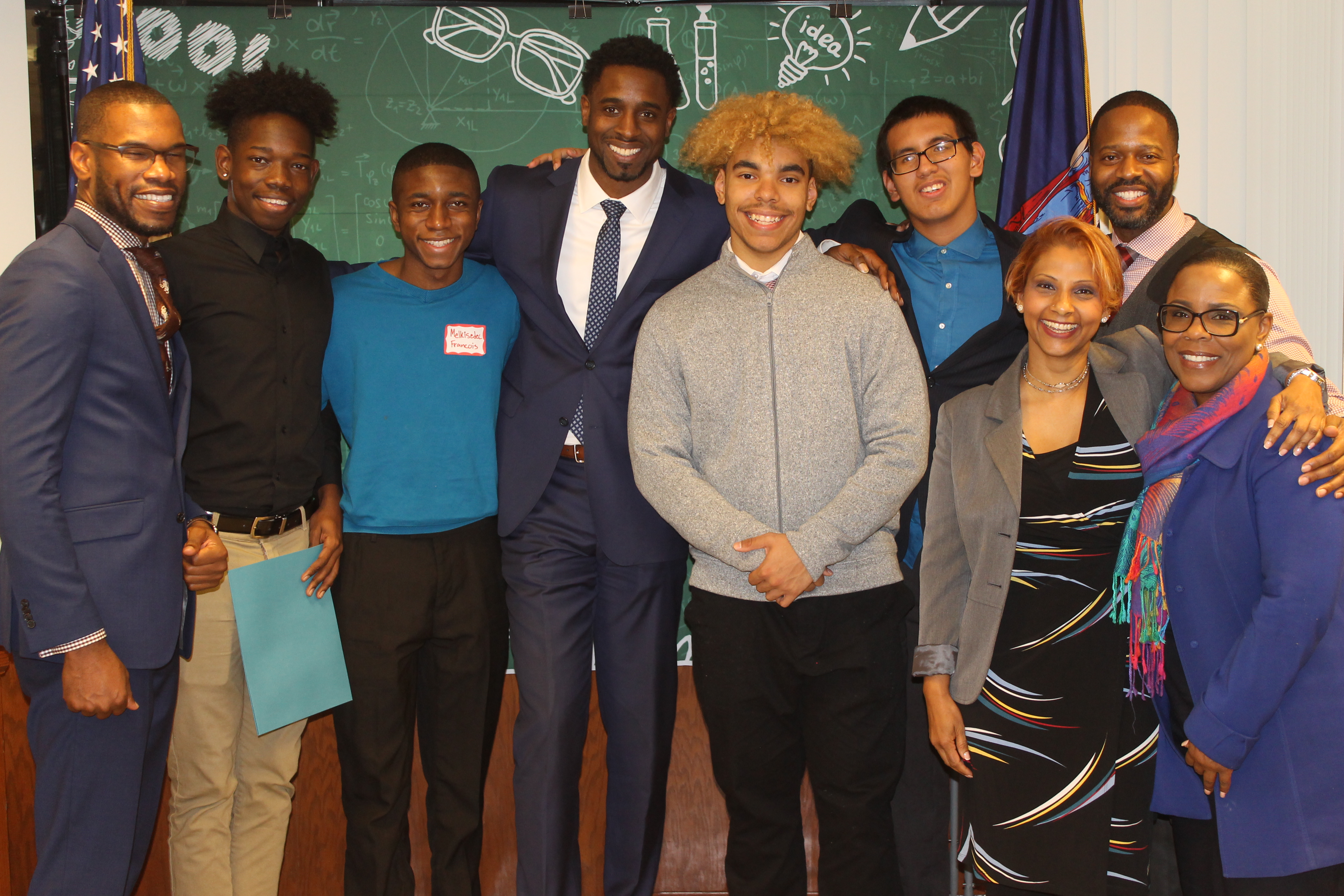 Participants at the Queens North MBK Student Advisory Meeting