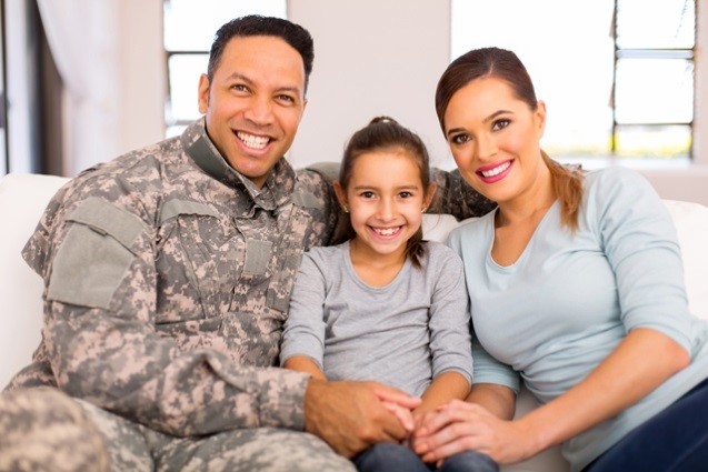 parents and child sitting together