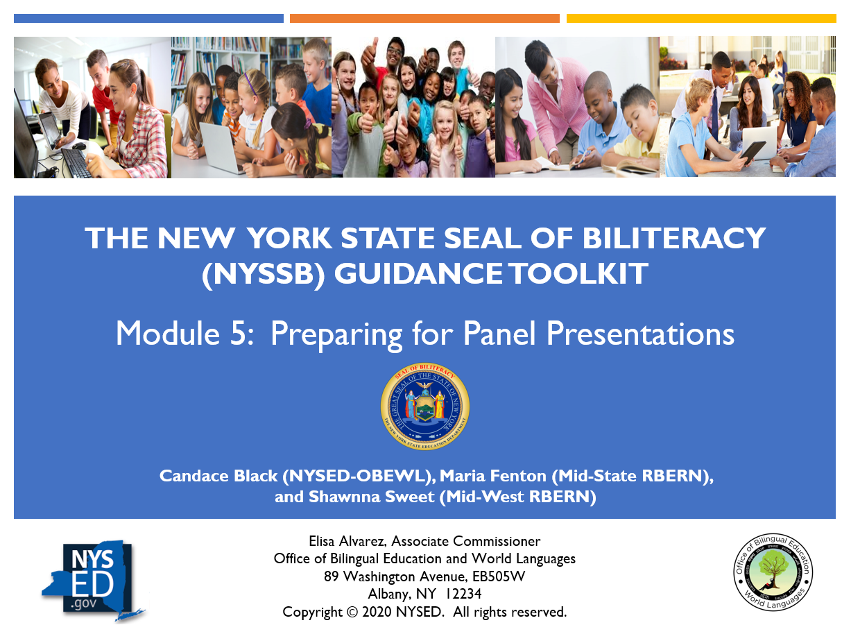 NYSSB Module 5 - Preparing for Panel Presentations