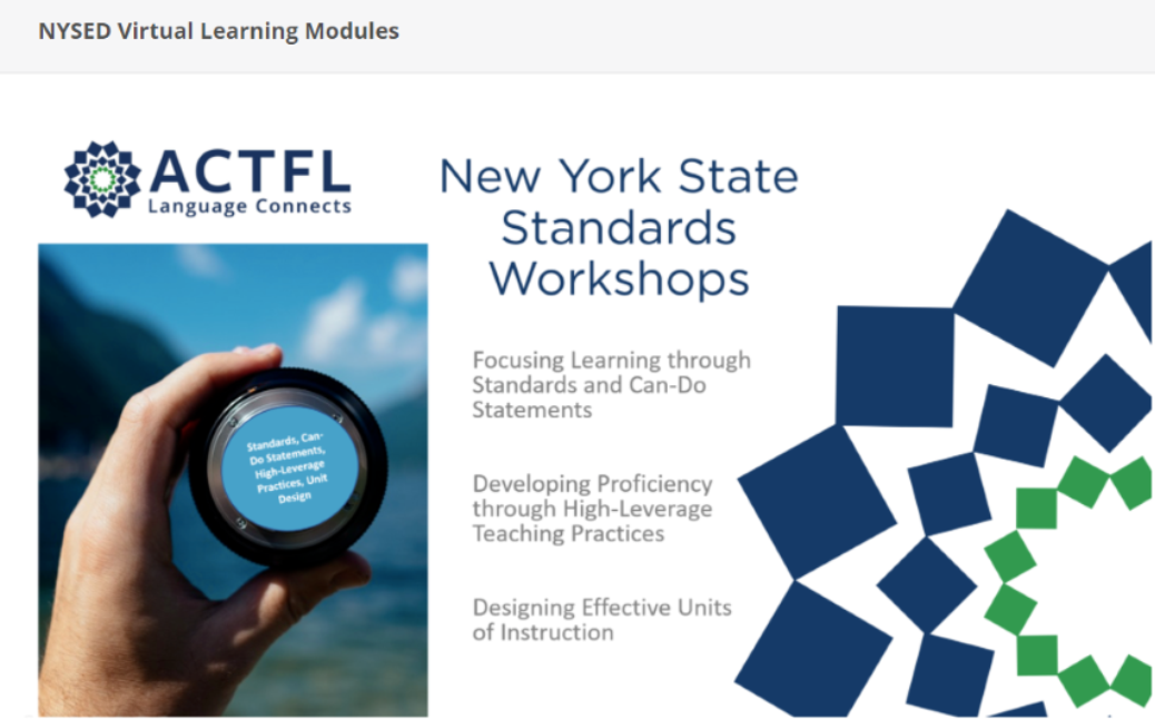 Logo of NYSED-ACTFL workshops