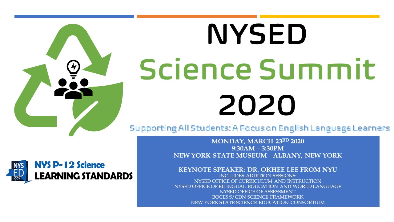 Information for the NYSED Science Summit