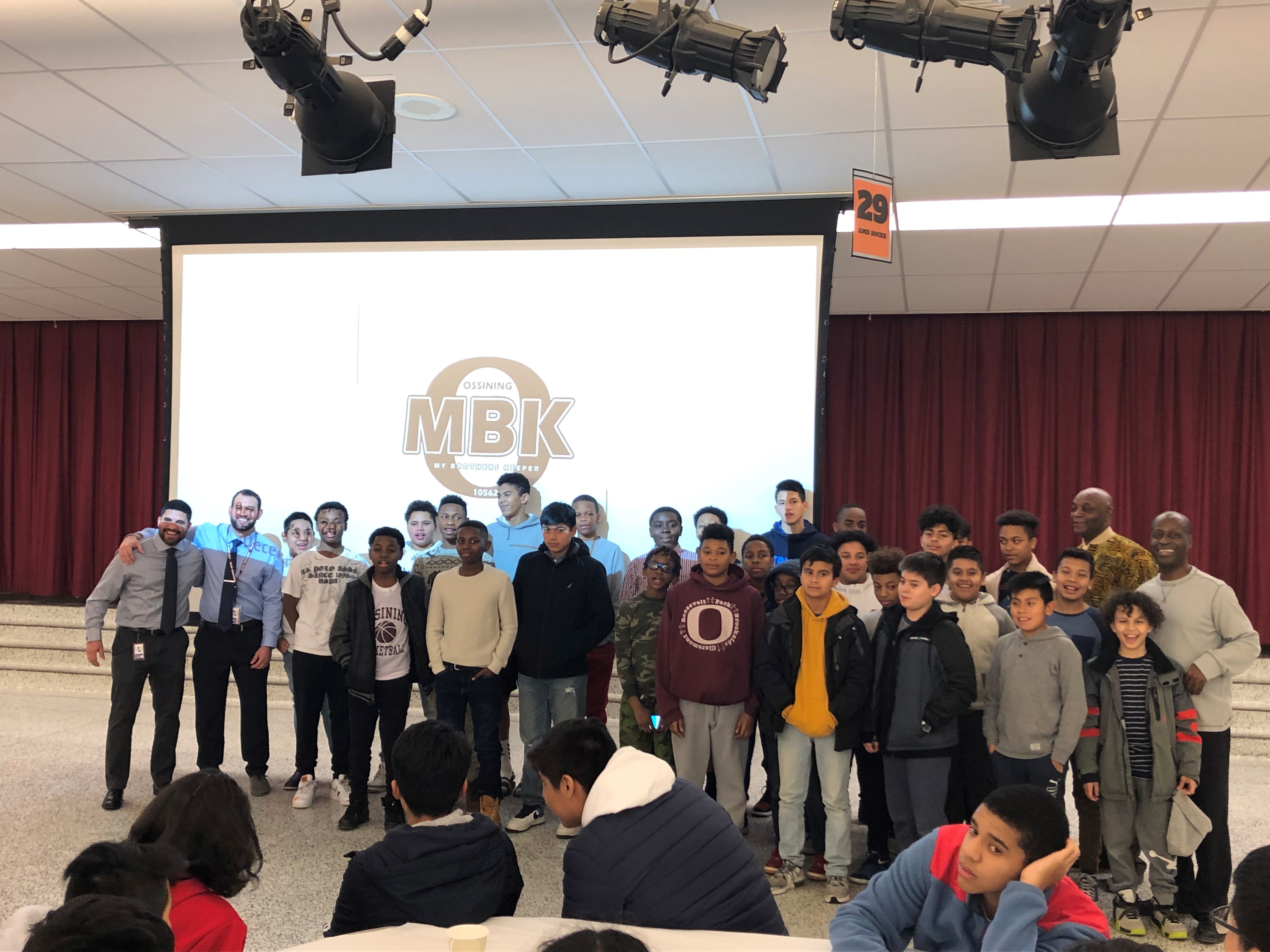 MBK students and staff members from Roosevelt School, AMD, and OHS