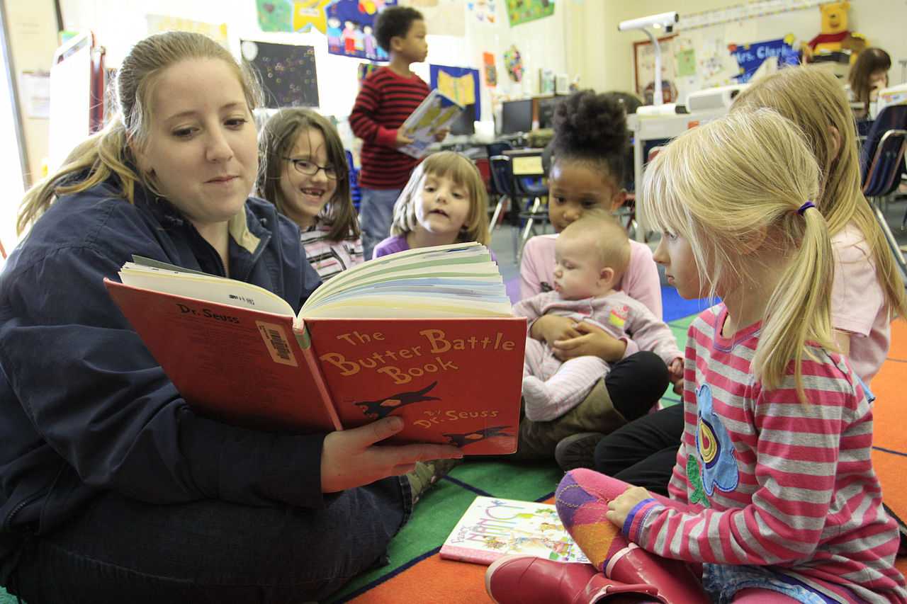 parent in school reading