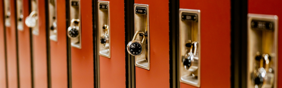 Row of lockers