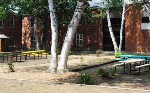 School courtyard - August 2023