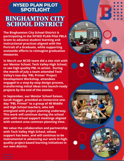 Binghamton PLAN Pilot School Spotlight