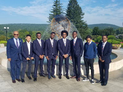 Regent Young with a group of MBK Fellows.