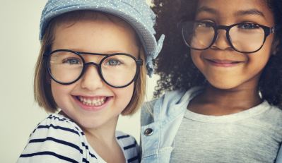 students wearing glasses