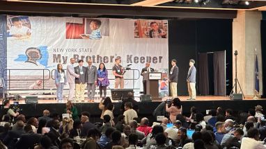 2024 MBK Fellows Induction Ceremony on the main stage at the Empire State Plaza Convention Center