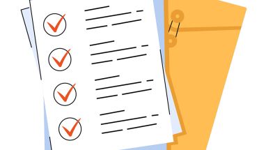 Image of a form with checkmarks