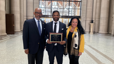 Chancellor Young, Prince Johnson, and Commissioner Rosa
