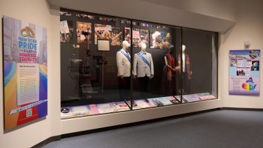 Marriage Equality exhibit at the New York State Museum