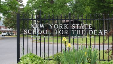 New York State School for the Deaf front gate