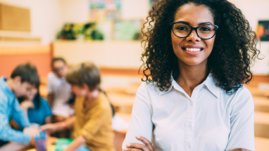 teacher in classroom