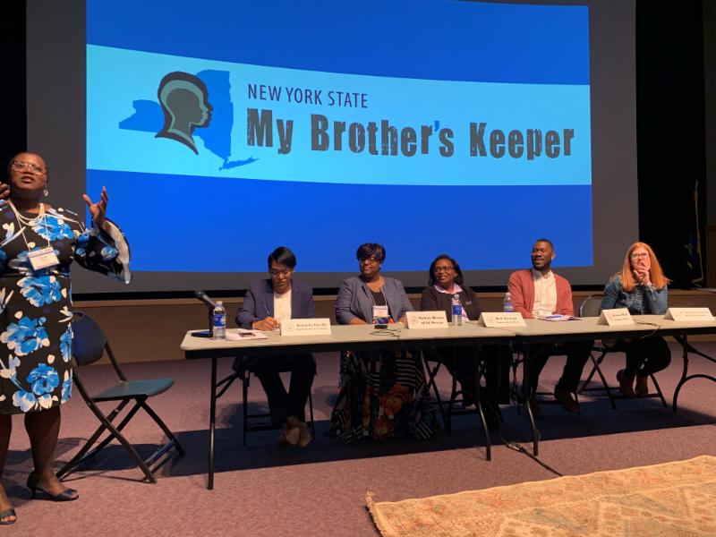 NYSED Associate Doris Waiters moderates the TOC II Summit panel